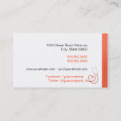 Cardiologist Visitenkarte (Rückseite)