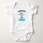 Cardiology Cardiologist Heart Heartchair Heartbeat Baby Strampler (Vorderseite)