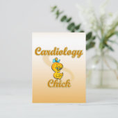 Cardiology Chick Postkarte (Stehend Vorderseite)