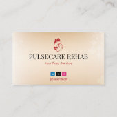 CardioPulmonary Rehab Business | Hellrot Visitenkarte (Rückseite)