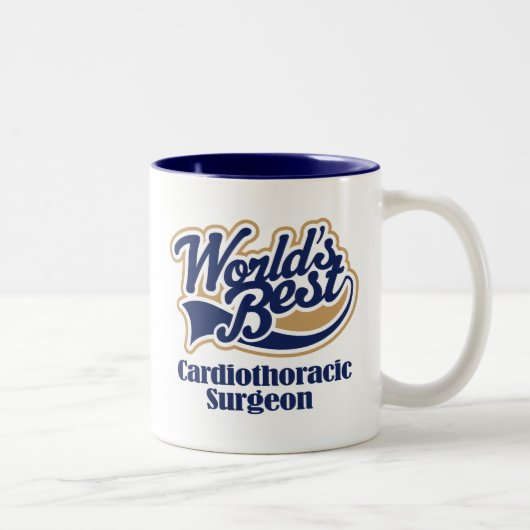 Cardiothoracic Chirurg-Geschenk Zweifarbige Tasse (Rechts)