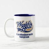 Cardiothoracic Chirurg-Geschenk Zweifarbige Tasse (Links)