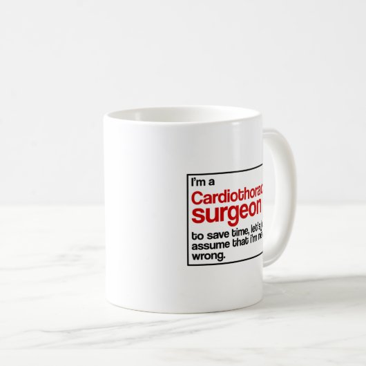 Cardiothoracic Chirurg Kaffeetasse (VorderseiteRechts)