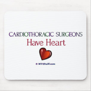 Cardiothoracic Chirurgen haben Herz Mousepad