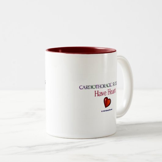 Cardiothoracic Chirurgen haben Herz Zweifarbige Tasse (VorderseiteRechts)