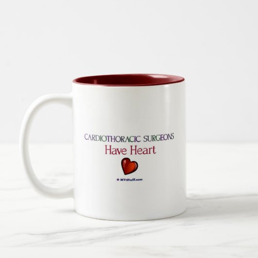 Cardiothoracic Chirurgen haben Herz Zweifarbige Tasse (Links)