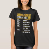 Cardiovascular Technologist Hourly Rate Cath Lab T T-Shirt (Vorderseite)