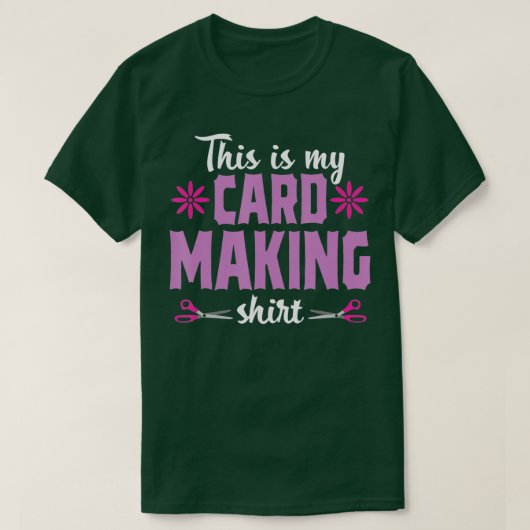 Cardmaking Crafting Funny Hobby Scrapbooking Gesch T-Shirt (Design vorne)