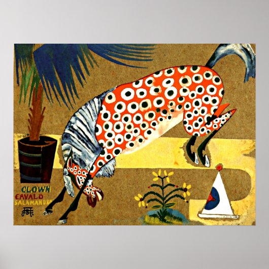 Cardoso - Clown Horse Salamandra Poster (Vorne)