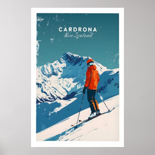 Cardrona-Reiseposter - Neuseeland 1 Poster (Vorne)