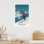 Cardrona Ski Print - Neuseeland 1 Poster (Küche)