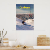 Cardrona Skigebiet Reiseplakat Poster (Küche)