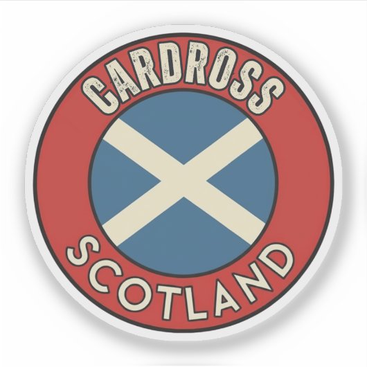 Cardross, Schottland Aufkleber (Vorderseite)