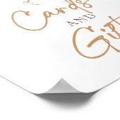 Cards and Gifts Teddy Bear Balloon Boho Birthday  Poster (Ecke)