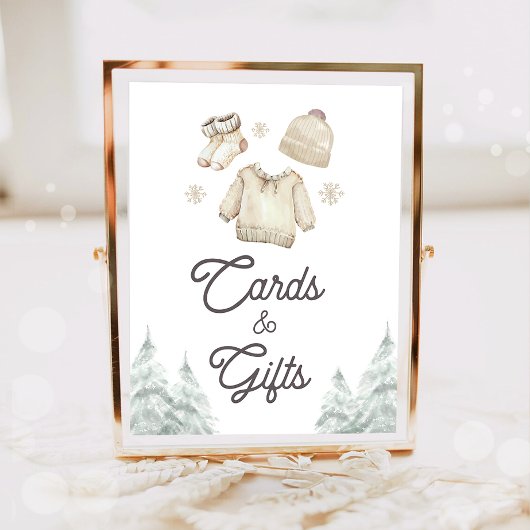 Cards and Gifts Winter Baby It's Cold Outside Poster