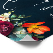 Cards Brautparty Wedding Navy Weinzeichen Poster (Ecke)