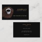 Cards für den Kaffeesektor Visitenkarte (Vorne/Hinten)