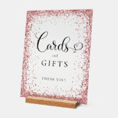 CARDS & GIFTS Copper Glitter Bridal Shower  Acrylschild (Winkel)
