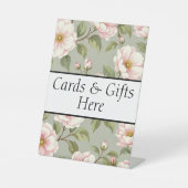 Cards & Gifts here wedding gift table sign Sockelschild (Vorderseite)