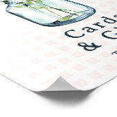 Cards & Gifts Sign Rustic Wildlflower Mason Jar Poster (Ecke)