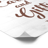 CARDS & GIFTS Sonnenblumen Party Unterschrift Poster (Ecke)