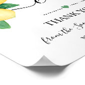 Cards Signature Lemons Brautparty Hochzeitsempfang Poster (Ecke)