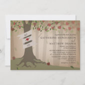 Cardstock Inspiriert Apple Orchard Hochzeit Einladung (Vorderseite)