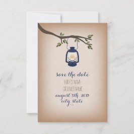 Cardstock Inspiriert Blue Camp Lantern Save the Da Date