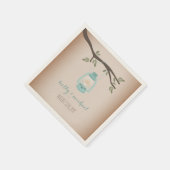 Cardstock Inspiriert Light Blue Camping Lantern Serviette (Ecke)