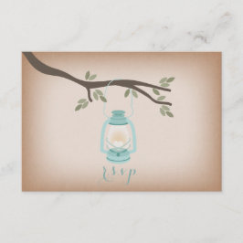 Cardstock Inspiriert Light Blue Lantern UAWG RSVP Karte