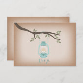Cardstock Inspiriert Light Blue Lantern UAWG RSVP Karte (Vorne/Hinten)