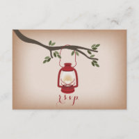 Cardstock Inspiriert Red Camping Lantern UAWG