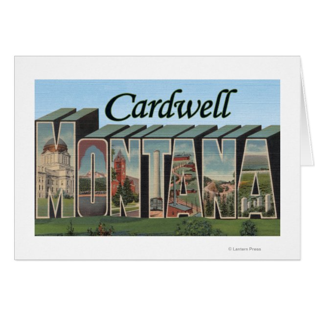 Cardwell, Montana - Große Buchstabenszenen (Vorderseite (Horizontal))