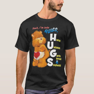 Care Bären in Umarmungen Knoblauchbrot Spaghetti L T-Shirt