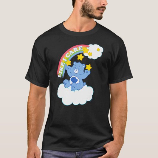 Care Bears Grumpy Bear Like I Care Sassy Rainbow P T-Shirt (Vorderseite)