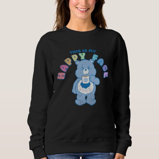 Care Bears This Is My Happy Face Coffee Grumpy Bea Sweatshirt (Vorderseite)