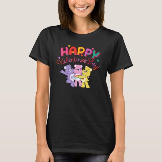 Care Bears Unlock the Magic Happy Valentine's Day T-Shirt (Vorderseite)