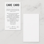 Care Card, hausgemachte Kerzen Shirt Schmuck Tumbl Begleitkarte (Vorne/Hinten)
