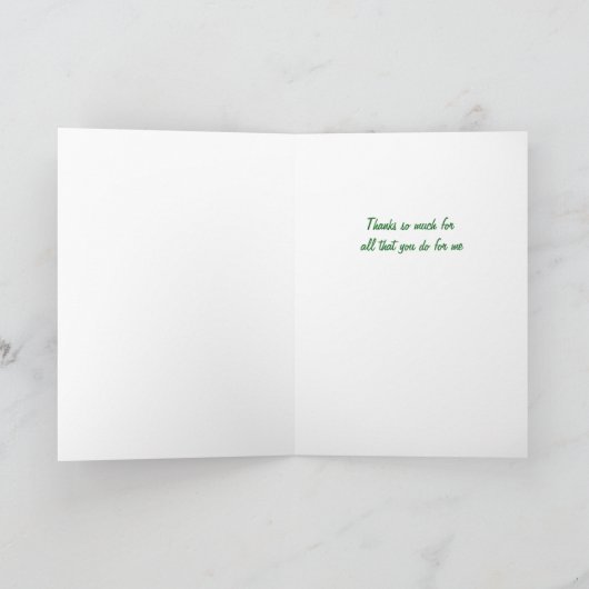 Care Giver Appreciative Card mit Seehotel Dankeskarte (Innenseite)