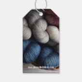 Care Instructions Wool Linen Sewn Knitted Geschenkanhänger (Vorderseite)