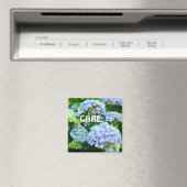 CARE-Magnete Blau Hydrangea Blume Garten Magnet (In Situ (Geschirrspüler))