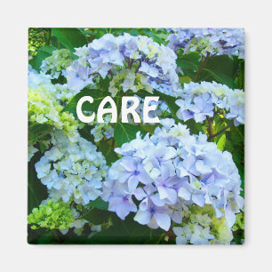 CARE Magnete blaue Hortensien Blumen Garten Magnet