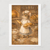 Career Mouse as Baker Postkarte (Vorderseite)