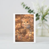 Career Mouse as Candle Maker Postkarte (Stehend Vorderseite)