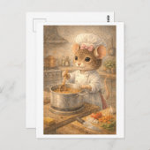 Career Mouse as Chef Postkarte (Vorne/Hinten)