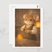 Career Mouse as Glass Blower Postkarte (Vorne/Hinten)