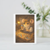 Career Mouse as Jeweler Postkarte (Stehend Vorderseite)