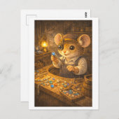 Career Mouse as Jeweler Postkarte (Vorne/Hinten)