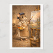 Career Mouse as Painter Postkarte (Vorderseite)