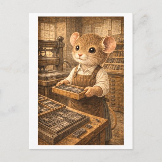 Career Mouse as Printer Postkarte (Vorderseite)